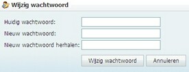 wachtwoord wijzigen